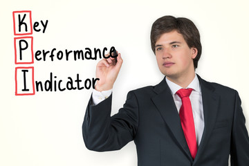 Businessman drawing KP