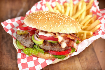 Burger And Fries
