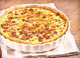Savory pie with chicken