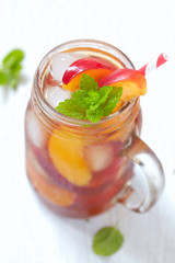 Peach ice tea