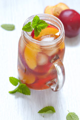 Peach ice tea