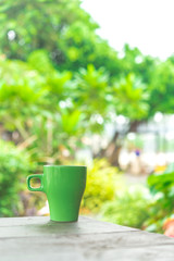 Latte coffee cup