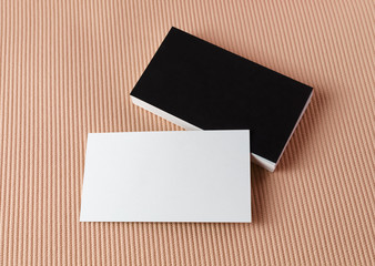 Black and white business cards