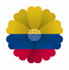 Flag flower Colombia