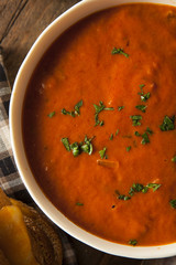 Homemade Tomato Soup with Grilled Cheese