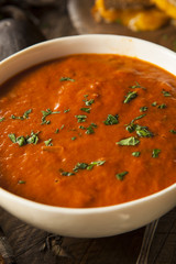 Homemade Tomato Soup with Grilled Cheese