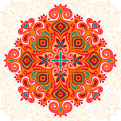 Flower Mandala. Abstract element for design