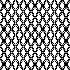 Fototapeta premium Black and white geometric seamless pattern, modern stylish.