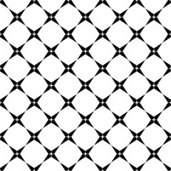 Naklejka premium Black and white geometric seamless pattern, modern stylish.