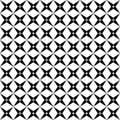 Black and white geometric seamless pattern, modern stylish.