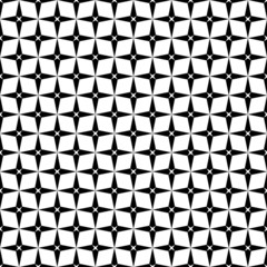 Black and white geometric seamless pattern, modern stylish.