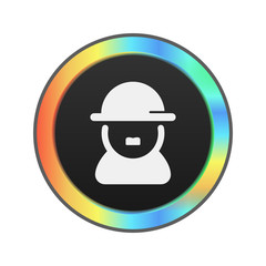 Fototapeta premium Colorful Web Icon