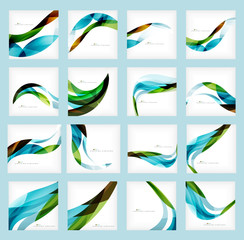 Set of business corporate abstract backgrounds
