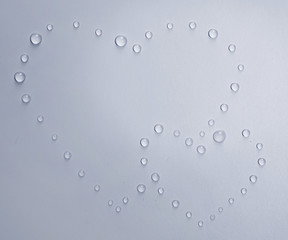 Picture from water drops close-up