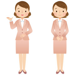 スーツを着た女性　主婦　セット