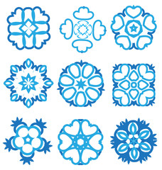 Nice abstract flower elements