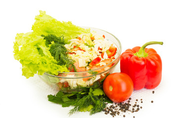 vegetables, dietary salad