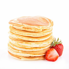 pancake and strawberry