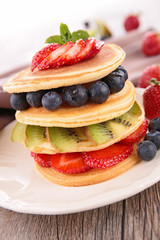 pancake and berry