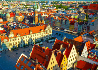Obraz premium Wroclaw town market