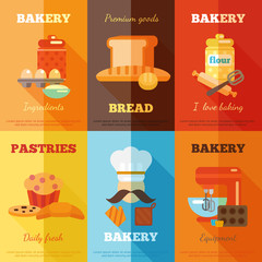 Bakery mini poster set