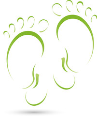 Logo, Füße, Physiotherapie, Ergotherapie