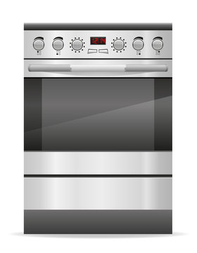 stove for kitchen vector illustration