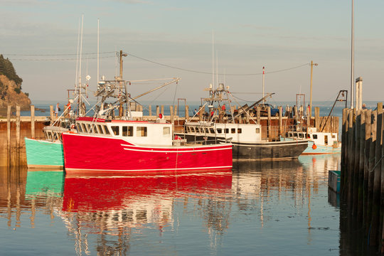 Popular Lobster Fishing Village Alma On New Brunswick Coast