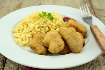 nuggets et coquillettes