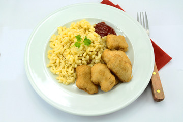 nuggets et coquillettes