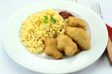 nuggets et coquillettes