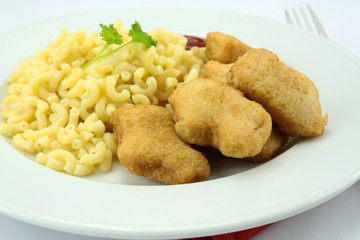 nuggets et coquillettes