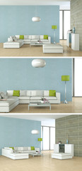 modernes Loft Interieur Design