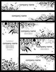 Floral templates (black and whites)
