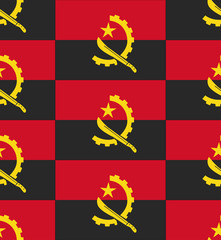 Angola flag texture vector