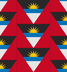 Antigua and Barbuda flag texture vector