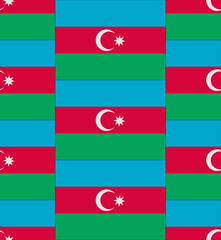 Azerbaijan flag texture vector