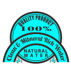 clean and mineral rich water stamp