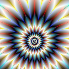 Red White and Blue Flower