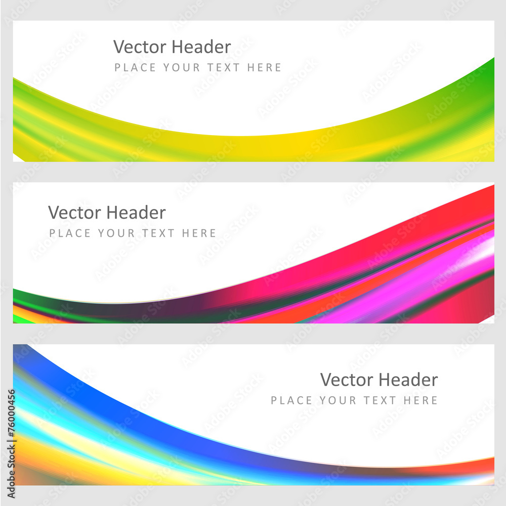 Poster set abstract vector background