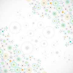 Abstract cogwheel technology net background.