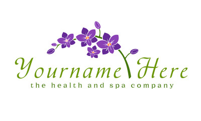 Logo, orchid, flower, spa, beauty, business © AVitko