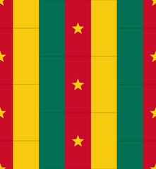 Cameroon flag texture vector