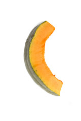 Piece of yellow pumpkins. Photo.