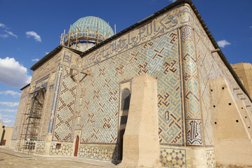 Mausoleum of Khoja Ahmed Yasavi, Turkistan, Kazakhstan.