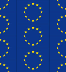 European Union flag texture vector