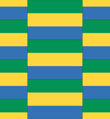 Gabon flag texture vector