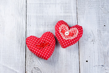 Red hearts