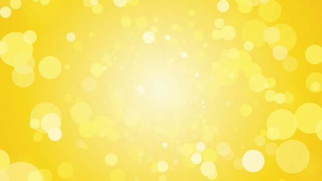 abstract yellow background with a flying circles