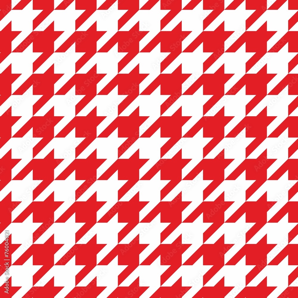 Aufkleber houndstooth vector red and white pattern or background